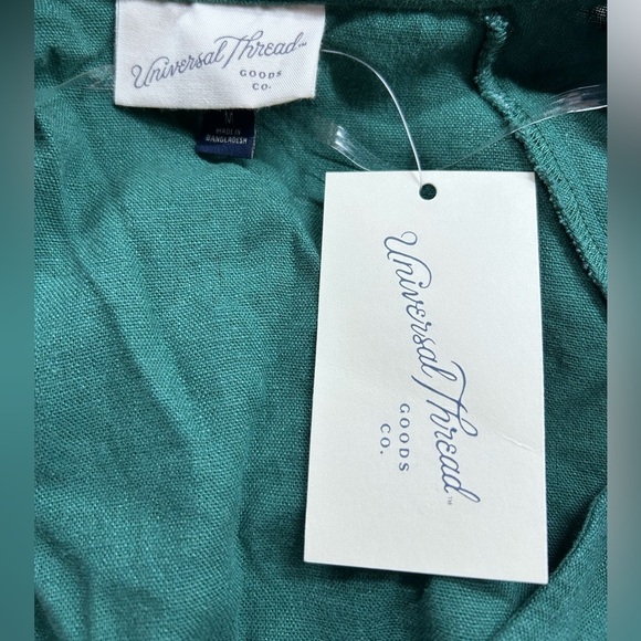 Teal V-Neck Dress - Picture 3 of 6